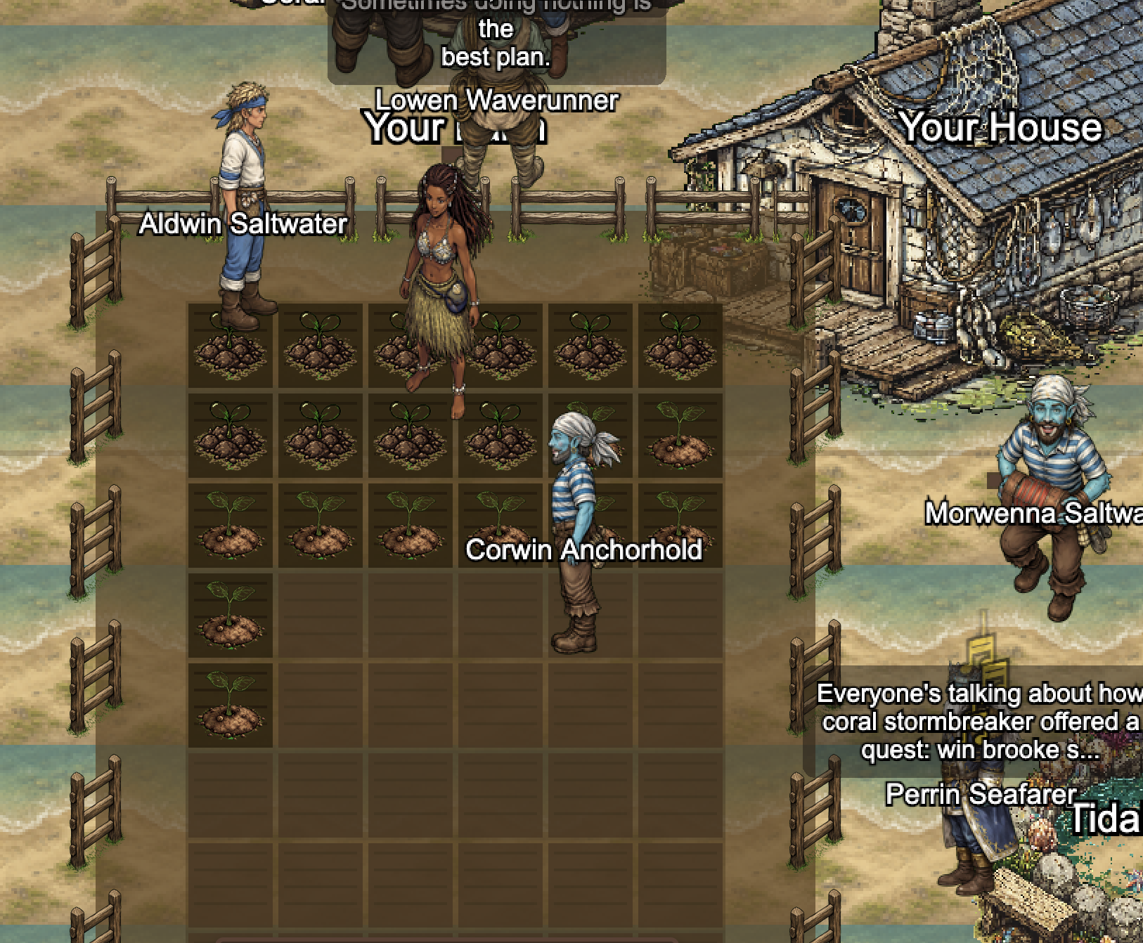 Crop fields in various growth stages