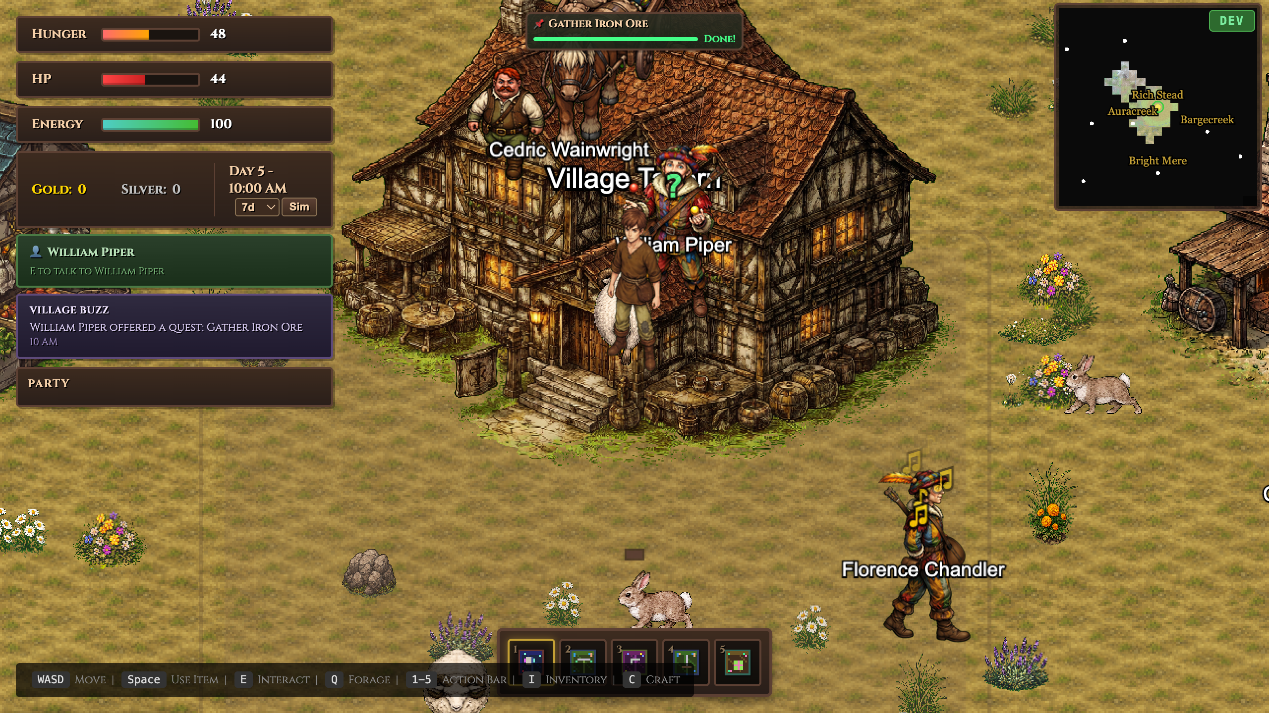 Trading with a village shopkeeper